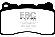 Load image into Gallery viewer, EBC EBCDP42093R EBC 2016+ Cadillac CT6 2.0L Turbo Yellowstuff Front Brake Pads