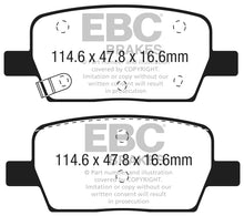 Load image into Gallery viewer, EBC EBCDP43064R EBC 2016+ Cadillac CT6 2.0L Turbo Yellowstuff Rear Brake Pads