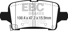 Load image into Gallery viewer, EBC EBCDP43074R EBC 2016+ Chevrolet Malibu 1.5L Turbo (Elec PB) Yellowstuff Rear Brake Pads