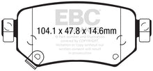 Load image into Gallery viewer, EBC EBCDP22287 EBC 2016+ Mazda 6 2.5L Greenstuff Rear Brake Pads
