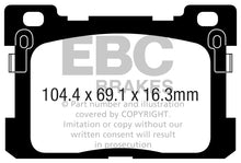 Load image into Gallery viewer, EBC EBCDP43077R EBC 2017+ Genesis G90 5.0L Yellowstuff Rear Brake Pads
