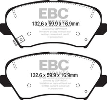 Load image into Gallery viewer, EBC EBCDP42232R EBC 2017 Hyundai Elantra GT 2.0L Yellowstuff Front Brake Pads