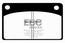 Load image into Gallery viewer, EBC EBCDP4143R EBC 66-68 Volvo 140 1.8 Yellowstuff Front Brake Pads