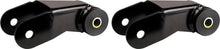 Load image into Gallery viewer, RockJock XJ Cherokee Boomerang Leaf Spring Shackles 5in w/ Urethane Bushings and Hardware Leaf Springs & Accessories RockJock
