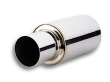 Load image into Gallery viewer, Vibrant TPV Turbo Round Muffler (17in Long) with 4in Round Tip Straight Cut - 3in inlet I.D. Muffler Vibrant