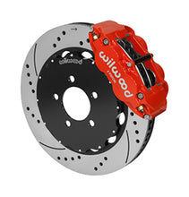 Load image into Gallery viewer, Wilwood Dynapro Radial / MC4 Rear Kit 12.19 Drilled Red Backdraft Roadster w/E46 Suspension w/Lines Big Brake Kits Wilwood