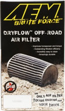 Load image into Gallery viewer, AEM 3.5 in x 9 in Dryflow Conical Air Filter Air Filters - Universal Fit AEM Induction