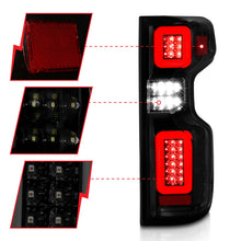 Load image into Gallery viewer, Anzo 19-21 Chevy Silverado Full LED Tailights Black Housing Smoke Lens G2 (w/C Light Bars) Tail Lights ANZO