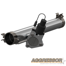 Load image into Gallery viewer, QTP 09-18 Ram 1500 3in 304SS Aggressor Cutout Mid Pipe Exhaust Cutouts QTP