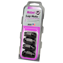 Load image into Gallery viewer, McGard Hex Lug Nut (Cone Seat Bulge Style) M14X1.5 / 22mm Hex / 1.635in. Length (4-Pack) - Black Lug Nuts McGard