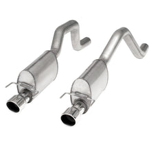 Load image into Gallery viewer, Stainless Works 2006-13 Corvette C6ZO6/ZR1 3in Axleback S-Tube Mufflers Dual 4in Rolled Edge Tips Catback Stainless Works