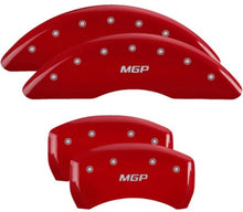 Load image into Gallery viewer, MGP 4 Caliper Covers Engraved Front & Rear MGP Red Finish Silver Char 2019 Mercedes-Benz GLE43 AMG Caliper Covers MGP
