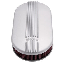 Load image into Gallery viewer, Edelbrock EDE41199 Edelbrock Air Cleaner Classic Series Oval Aluminum 17 5In X 9 35In X 4 45In Dual Carburetor