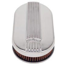 Load image into Gallery viewer, Edelbrock EDE4115 Edelbrock Air Cleaner Classic Series Oval Aluminum Top Cloth Element 17 5In X 9 35In X 3 9In