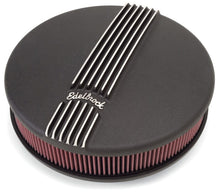 Load image into Gallery viewer, Edelbrock EDE41173 Edelbrock Air Cleaner Classic Series Round Aluminum Top Cloth Element 14In Dia X 3 9In Black