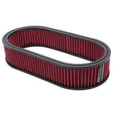 Load image into Gallery viewer, Edelbrock EDE1226 Edelbrock Air Cleaner Element Oval 2 5In Tall Red w/ White Strip