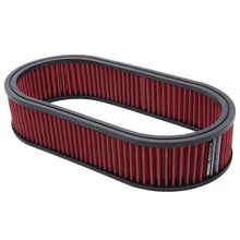 Load image into Gallery viewer, Edelbrock EDE1226 Edelbrock Air Cleaner Element Oval 2 5In Tall Red w/ White Strip