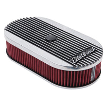Load image into Gallery viewer, Edelbrock EDE4273 Edelbrock Air Cleaner Elite II Oval Single 4-Bbl Carb 2 5In Red Element Polished