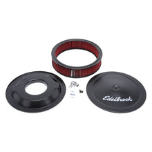 Load image into Gallery viewer, Edelbrock EDE1225 Edelbrock Air Cleaner Pro-Flo Series Round 14 In Diameter Cloth Element 3/8Indropped Base Black
