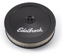 Load image into Gallery viewer, Edelbrock EDE1203 Edelbrock Air Cleaner Pro-Flo Series Round Steel Top Paper Element 10In Dia X 3 5In Black