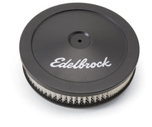 Load image into Gallery viewer, Edelbrock EDE1203 Edelbrock Air Cleaner Pro-Flo Series Round Steel Top Paper Element 10In Dia X 3 5In Black