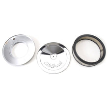 Load image into Gallery viewer, Edelbrock EDE1208 Edelbrock Air Cleaner Pro-Flo Series Round Steel Top Paper Element 10In Dia X 3 5In Chrome