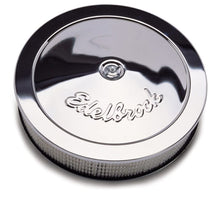 Load image into Gallery viewer, Edelbrock EDE1207 Edelbrock Air Cleaner Pro-Flo Series Round Steel Top Paper Element 14In Dia X 3 313In Chrome