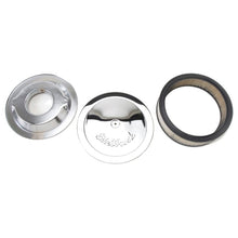 Load image into Gallery viewer, Edelbrock EDE1221 Edelbrock Air Cleaner Pro-Flo Series Round Steel Top Paper Element 14In Dia X 3 75In Dropped Base