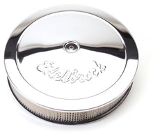 Load image into Gallery viewer, Edelbrock EDE1221 Edelbrock Air Cleaner Pro-Flo Series Round Steel Top Paper Element 14In Dia X 3 75In Dropped Base