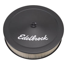 Load image into Gallery viewer, Edelbrock EDE1223 Edelbrock Air Cleaner Pro-Flo Series Round Steel Top Paper Element 14In Dia X 3 75In Dropped Base