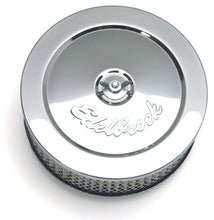 Load image into Gallery viewer, Edelbrock EDE1209 Edelbrock Air Cleaner Pro-Flo Series Round Steel Top Paper Element 6In Dia X 3 625In Chrome