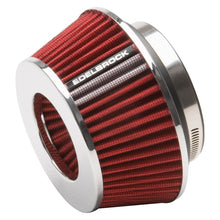 Load image into Gallery viewer, Edelbrock EDE43611 Edelbrock Air Filter Pro-Flo Series Conical 3 7In Tall Red/Chrome