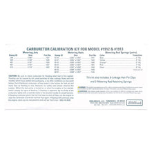 Load image into Gallery viewer, Edelbrock EDE1949 Edelbrock Calibration Kit for 1912 / 1913