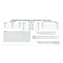 Load image into Gallery viewer, Edelbrock EDE1949 Edelbrock Calibration Kit for 1912 / 1913