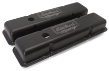 Load image into Gallery viewer, Edelbrock EDE41713 Edelbrock Valve Cover Victor Series Chevrolet 1959-1986 262-400 CI V8 Low Black