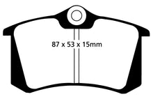 Load image into Gallery viewer, EBC 10-13 Audi A3 2.0 TD Yellowstuff Rear Brake Pads Brake Pads - Performance EBC