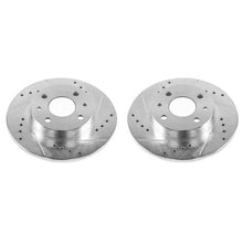 Load image into Gallery viewer, Power Stop 12-18 Fiat 500 Rear Evolution Drilled & Slotted Rotors - Pair Brake Rotors - Slot & Drilled PowerStop