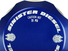 Load image into Gallery viewer, Sinister Diesel 17-19 Ford Powerstroke Coolant Reservoir Degas Bottle Cap - Blue Oil Caps Sinister Diesel