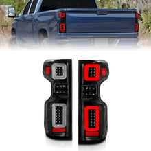 Load image into Gallery viewer, Anzo 19-21 Chevy Silverado Full LED Tailights Black Housing Clear Lens G2 (w/C Light Bars) Tail Lights ANZO