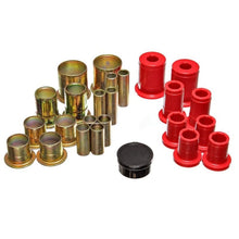 Load image into Gallery viewer, Energy Suspension ENG3.3104R Energy Suspension 73-74 Camaro / 73 GrandAm/GrandPrix Red Control Arm Bushing Set - Complete Set