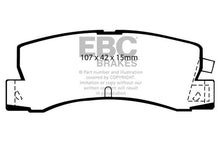 Load image into Gallery viewer, EBC 86-92 Toyota Corolla 1.6 Yellowstuff Rear Brake Pads Brake Pads - Performance EBC