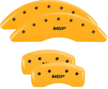 Load image into Gallery viewer, MGP 4 Caliper Covers Engraved Front & Rear MGP Yellow Finish Black Char 2017 Kia Sportage Caliper Covers MGP