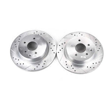 Load image into Gallery viewer, Power Stop 08-12 Infiniti EX35 Rear Evolution Drilled & Slotted Rotors - Pair Brake Rotors - Slot & Drilled PowerStop