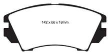 Load image into Gallery viewer, EBC 10+ Buick Allure (Canada) 3.0 Greenstuff Front Brake Pads Brake Pads - Performance EBC