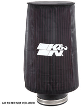 Load image into Gallery viewer, K&N Universal Round Tapered Filter Wrap - Black - 6in Base ID x 4.625in Top ID x 9in Height Pre-Filters K&N Engineering