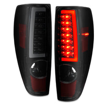 Load image into Gallery viewer, ANZO 2004-2012 Chevrolet Colorado/ GMC Canyon LED Tail Lights w/ Light Bar Black Housing Smoke Lens Tail Lights ANZO