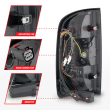 Load image into Gallery viewer, ANZO 15-21 GMC Canyon Full LED Taillights w/ Red Lightbar Black Housing/Clear Lens Tail Lights ANZO