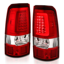 Load image into Gallery viewer, ANZO 2003-2006 Chevy Silverado 1500 LED Taillights Plank Style Chrome With Red/Clear Lens Tail Lights ANZO