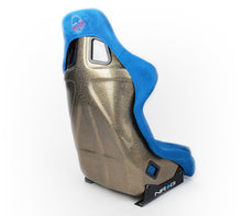 Load image into Gallery viewer, NRG FRP Bucket Seat ULTRA Edition - Large (Blue Alcantara/Gold Glitter Back) Race Seats NRG