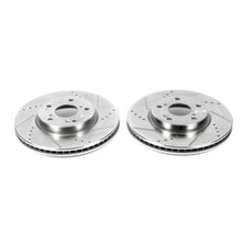 Load image into Gallery viewer, Power Stop 13-19 Honda Accord Front Evolution Drilled & Slotted Rotors - Pair Brake Rotors - Slot & Drilled PowerStop